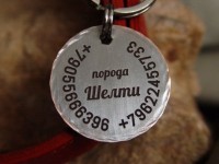 Патинированный медальон для собаки Шелти