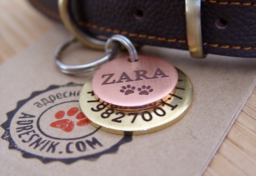 Медальон собаки handmade